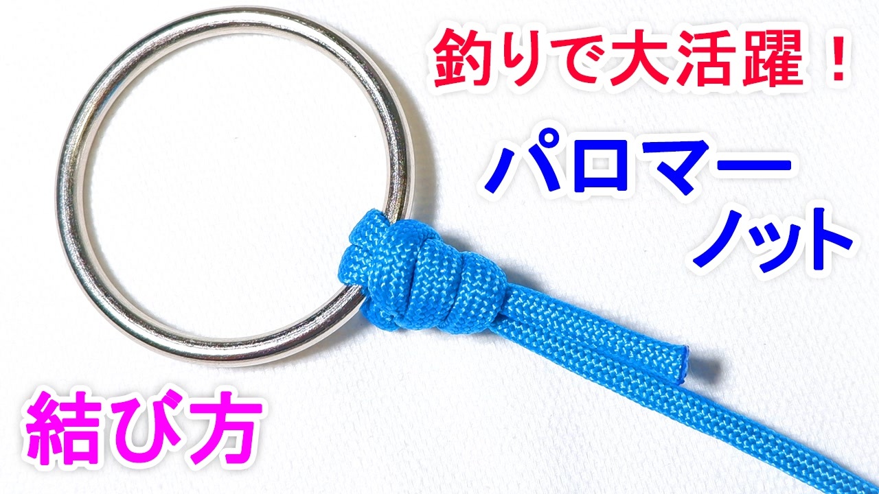釣りでルアーやサルカンを 最強に結束する パロマーノットの結び方 ニコニコ動画