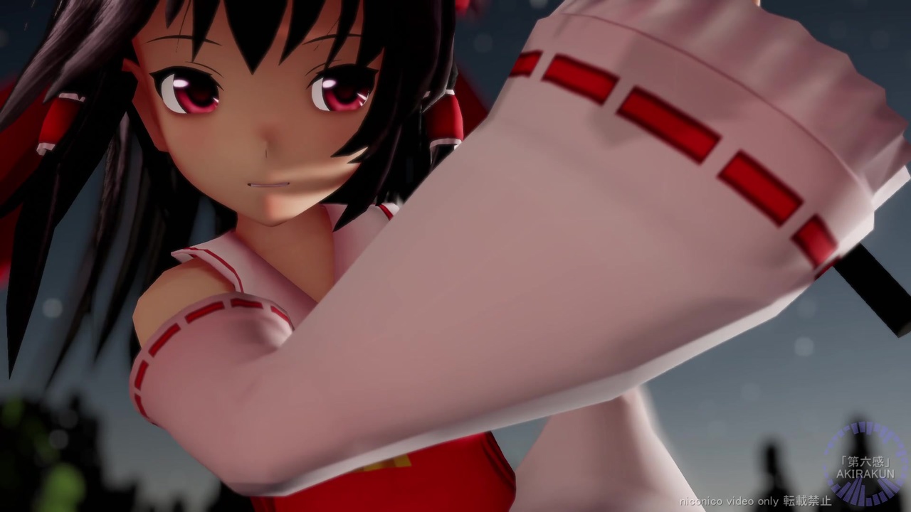 東方mmd 長髪の霊夢で 第六感 1080p ニコニコ動画