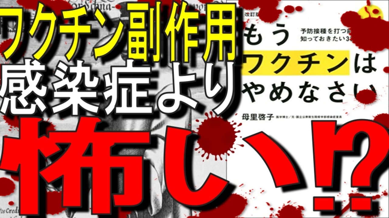 14分でゆっくり解説 もうワクチンはやめなさい 母里 啓子 ニコニコ動画