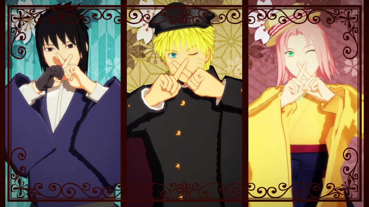 NARUTO J-WORLD 絆 第七班 和解 手ぬぐい ナルト NARUTO J-WORLD 絆 第七【