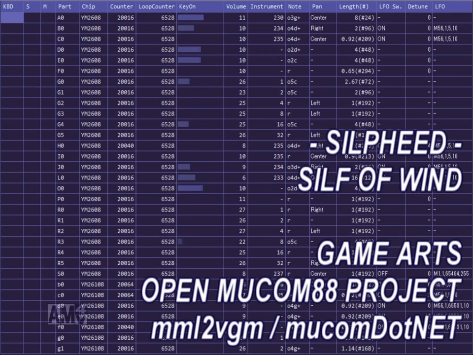 [SILPHEED][PC88][OPNA/B] SILF OF WIND シルフィード