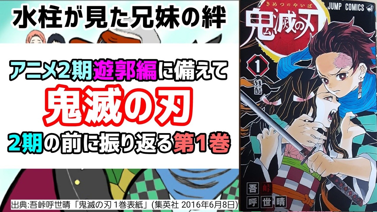 アニメ2期の前に振り返る鬼滅の刃第1巻 ニコニコ動画