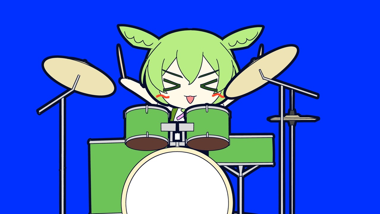 クールにドラムでリズムを刻むずんだもん+使用例【Megalovania】 - ニコニコ動画