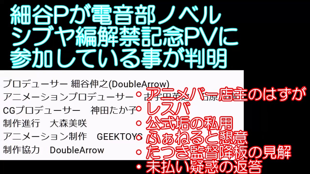 けものフレンズ2の細谷pが電音部ノベル シブヤ編解禁記念pvに参加している事が判明 ニコニコ動画