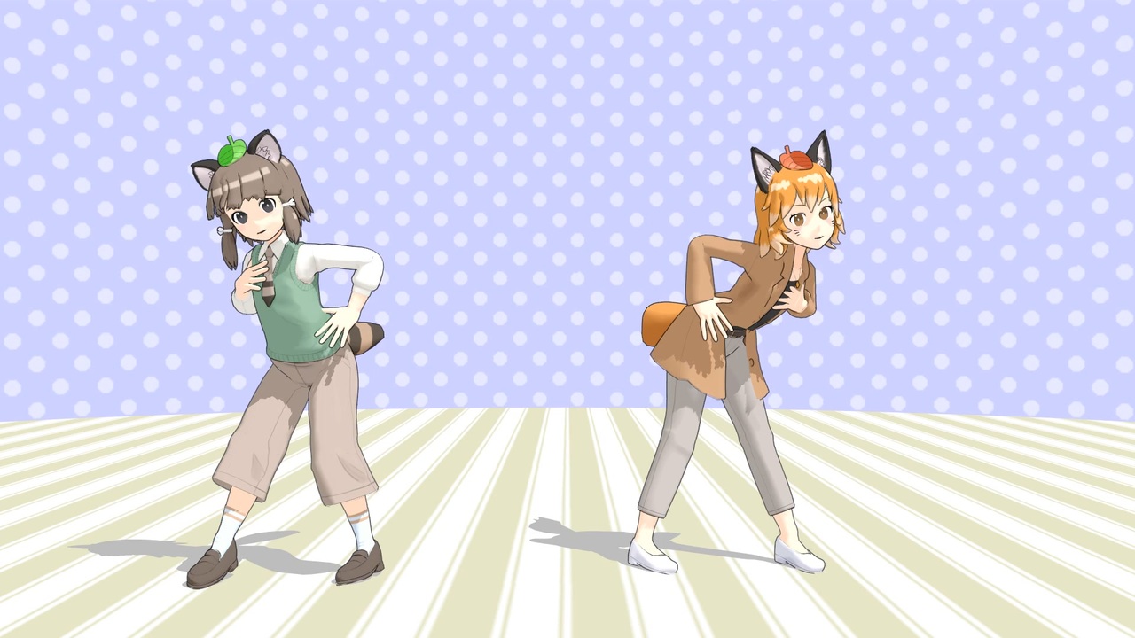 Mmd たぬきさん きつねさんでトゥイー ボックスの人形劇場 ニコニコ動画