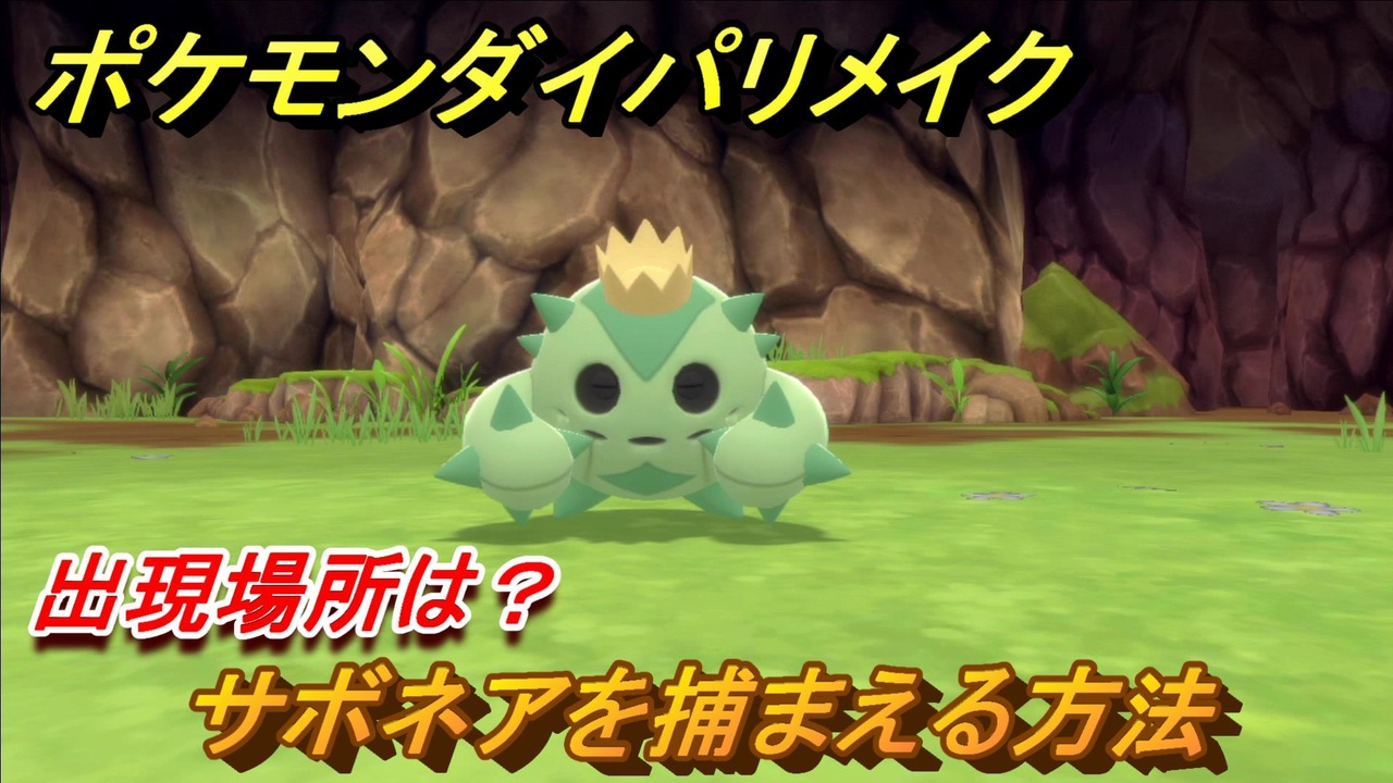 ポケモンダイパリメイク サボネアを捕まえる方法 出現場所は ブリリアントダイヤモンド シャイニングパール ニコニコ動画