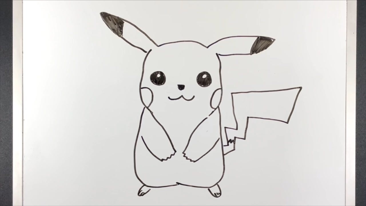 ピカチュウの簡単描いてみた ポケモン ニコニコ動画