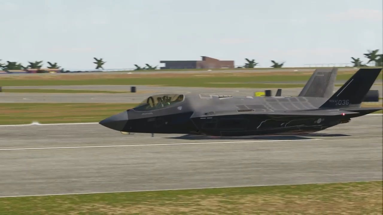 韓国空軍F-35A西山基地胴体着陸をシミュレーションで再現 - ニコニコ