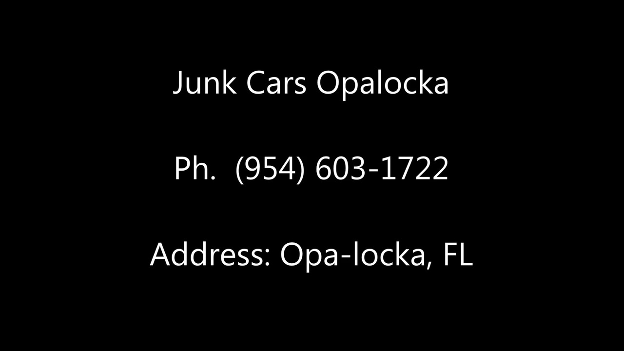 Junk Cars Opa Locka Cash For Junk Cars Opa Locka FL ニコニコ
