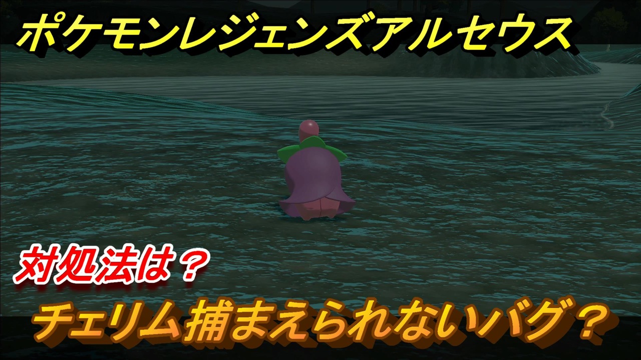 ポケモンレジェンズ アルセウス チェリム捕まえられないバグ 対処法は チェリムの出現場所と捕まえ方 ２５４ Pokemon Legends アルセウス ニコニコ動画