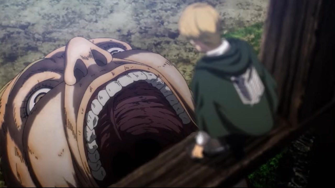 進撃の巨人F】巨人に飛び込むアルミン - ニコニコ動画