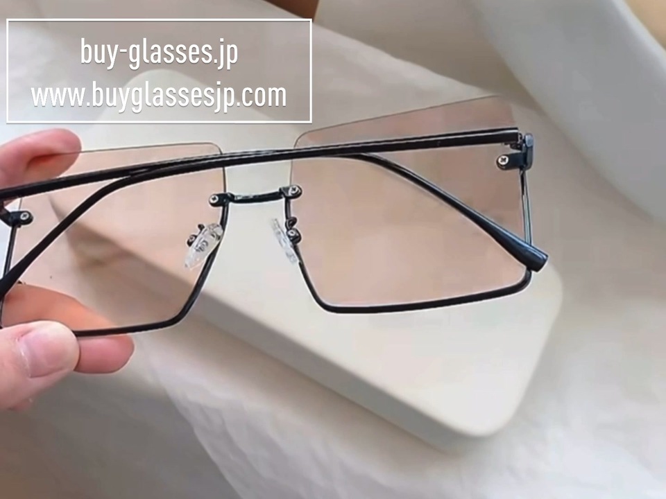 クラシック偏光サングラス アンダーリム眼鏡黒縁大きいサングラス 茶色カラーレンズ ビッグフレーム四角形個性的UVカットメガネおしゃれ女性 - ニコニコ動画