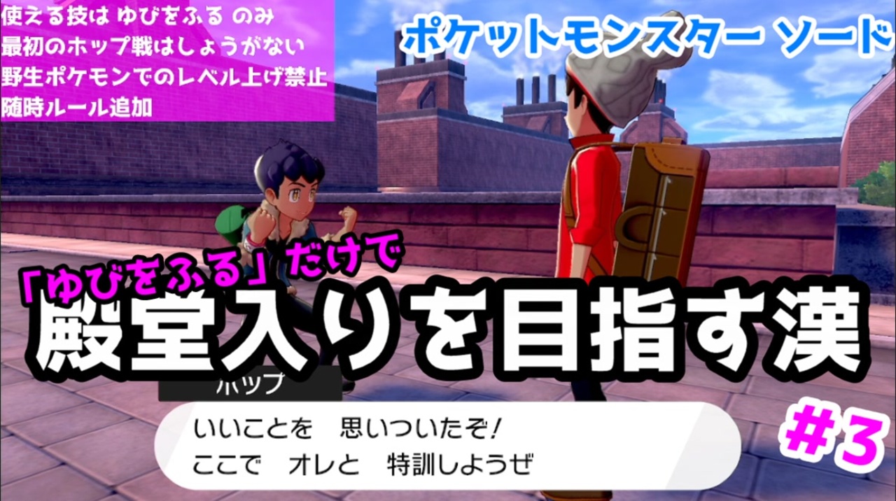 ポケモン剣 ゆびをふる だけで殿堂入りを目指す漢 ３ ニコニコ動画