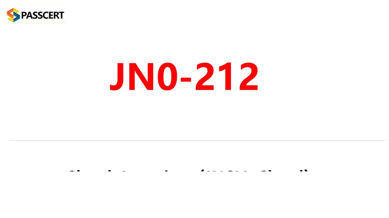 JN0-213 Prüfungsaufgaben