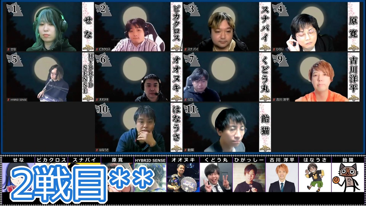 コメ無 人狼最大トーナメントseason8 03 6 8 エンターテイメント 動画 ニコニコ動画