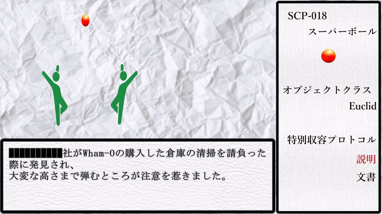 ゆっくりscp Scp 018 スーパーボール ピクトグラム ニコニコ動画