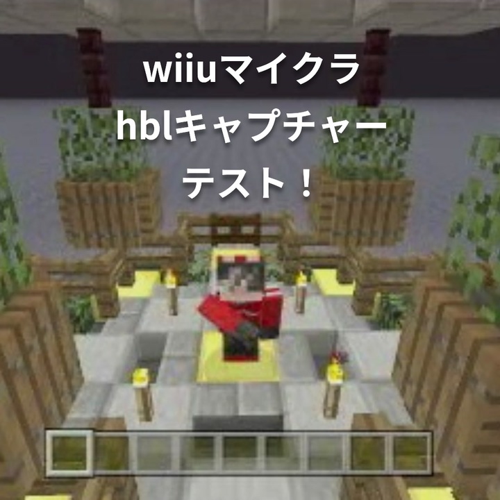 Wiiuマイクラhblキャプチャーテスト ニコニコ動画
