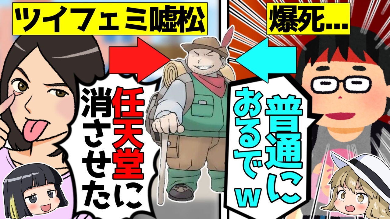 嘘松爆死 ポケモンのきんのたまおじさんを消したと主張するツイフェミ嘘松をゆっくり解説 ニコニコ動画