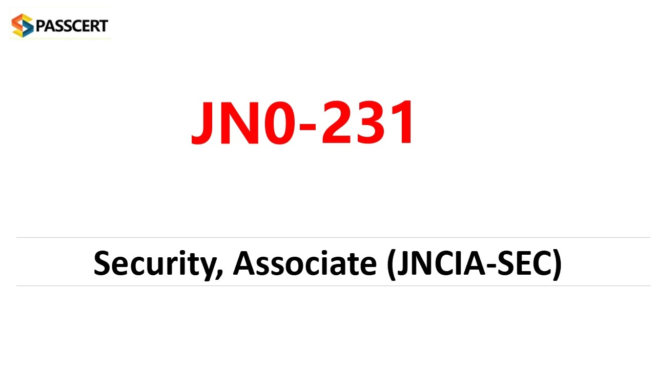 Security, Associate (JNCIA-SEC) JN0-231 Study Guide - ニコニコ動画