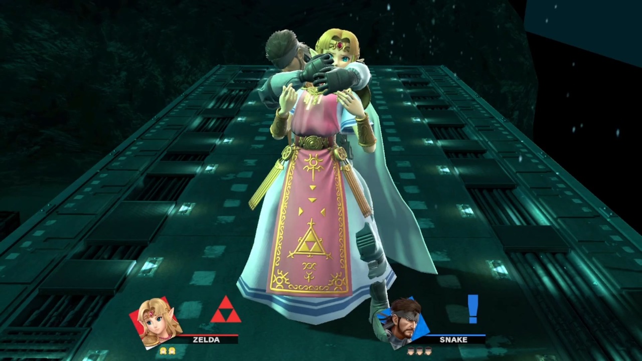 Super Smash Bros. Ultimate ryona (リョナ) Zelda + Snake Grabs
