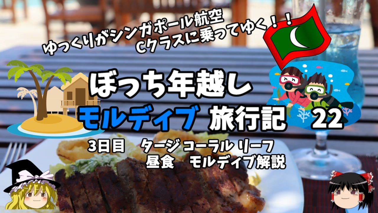ゆっくり モルディブ旅行記 22 ステーキと日本国旗について ニコニコ動画