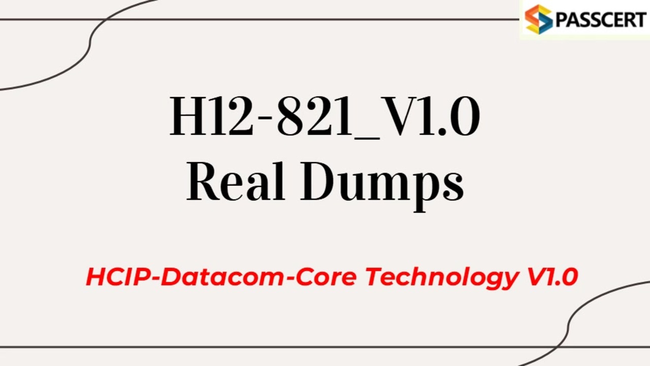 H12-821_V1.0資格認証攻略