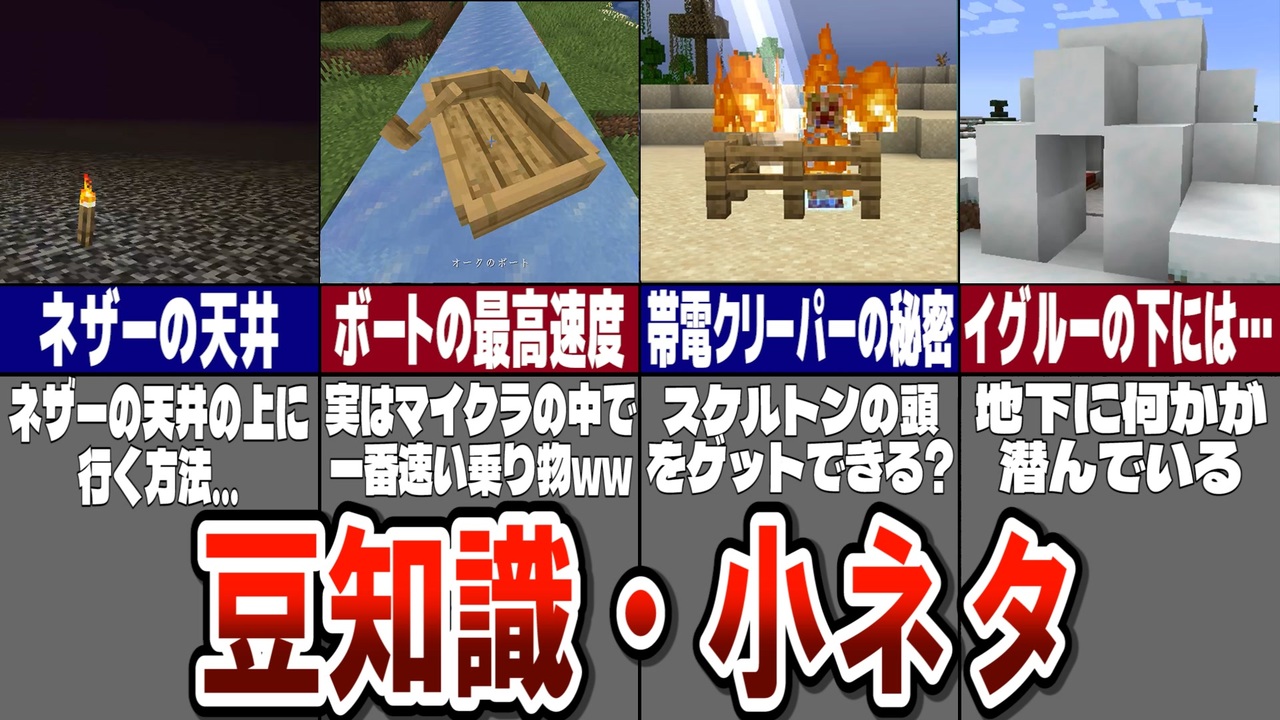 マイクラ あなたの知らない豆知識 小ネタ15選 ゆっくり解説 ニコニコ動画