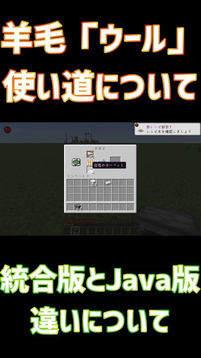 羊毛 ウール の豆知識についてみなさんは知っていますか Shorts Minecraft マインクラフト マイクラ ニコニコ動画