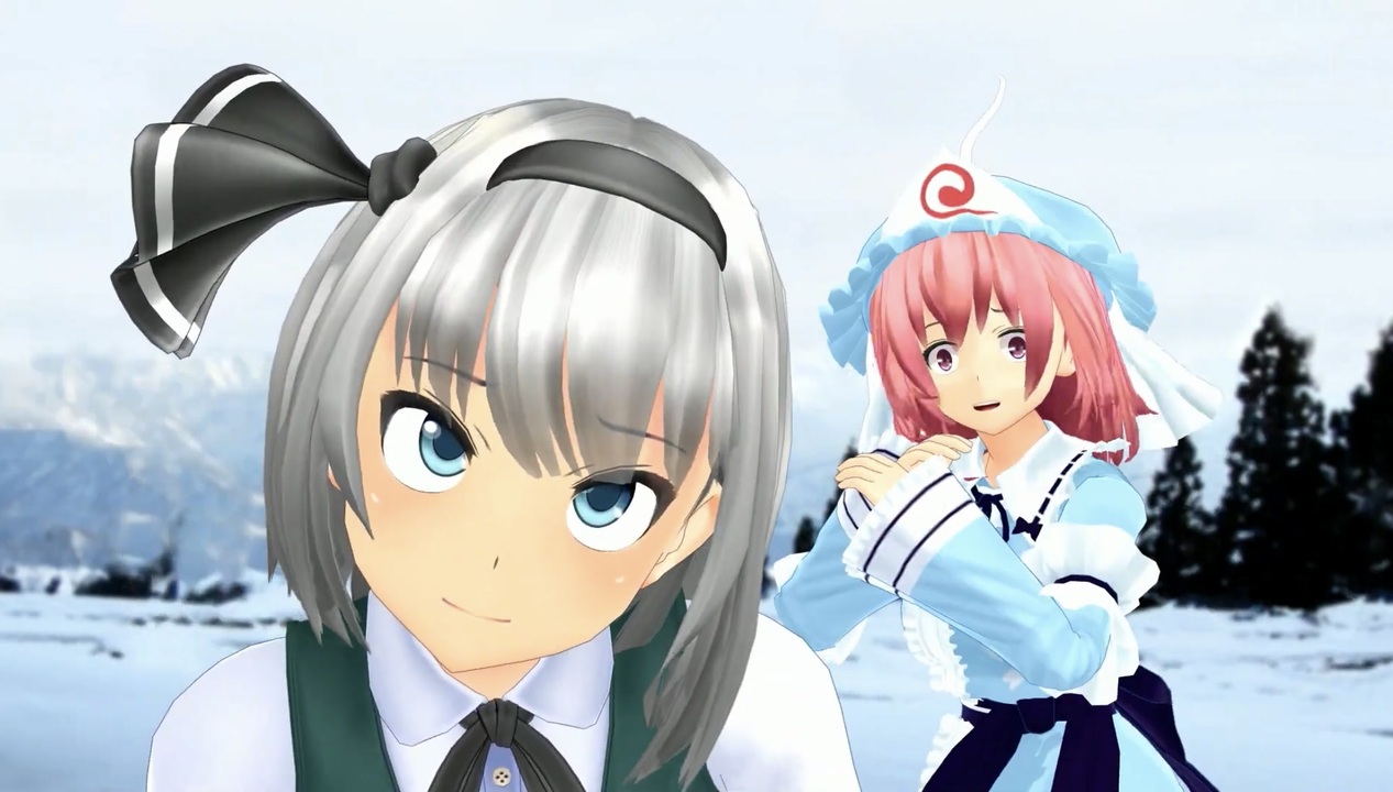 【東方MMD】ロマンスの神様 妖夢＆幽々子ver - ニコニコ動画