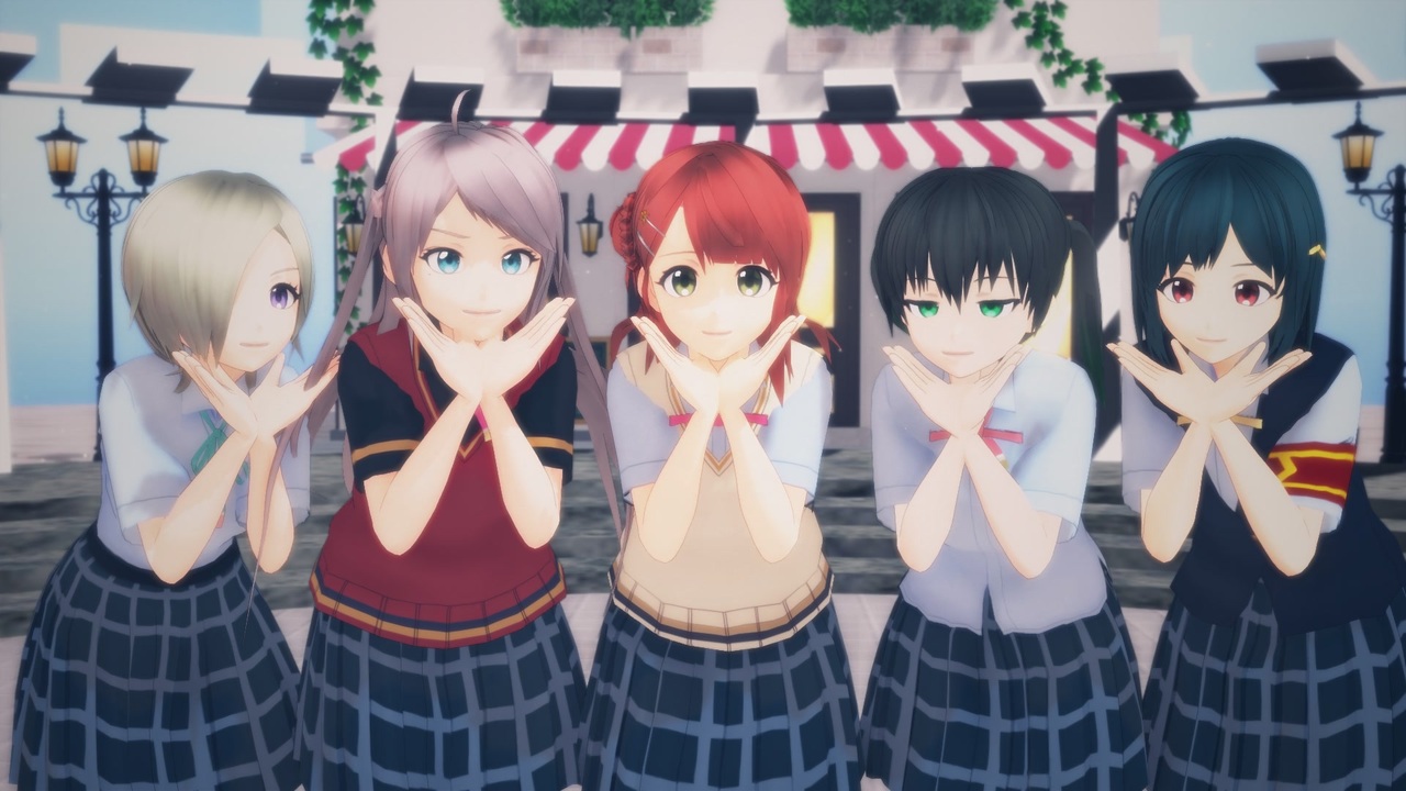 MMD虹ヶ咲学園】気まぐれメルシィ【高咲侑、上原歩夢、三船栞子、鐘 嵐