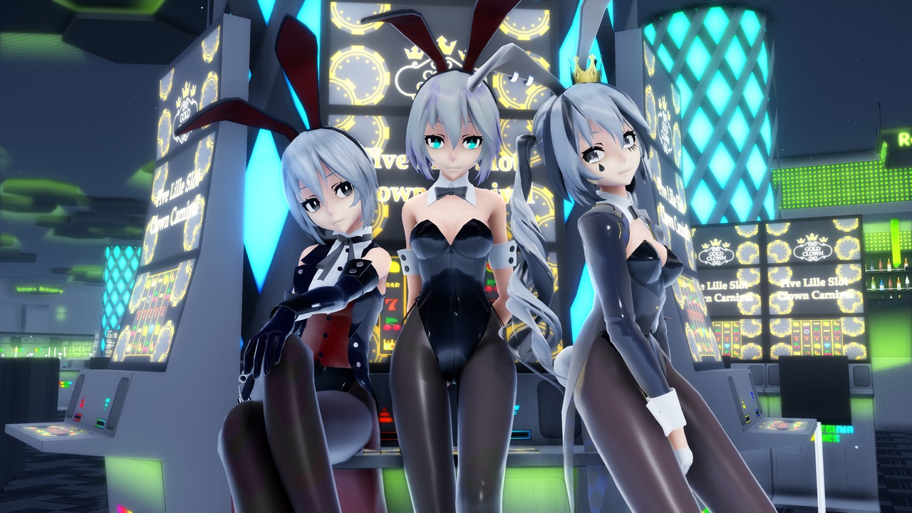 【MMDステージ配布あり】バニーの日にヒアソビを踊ったようです【MMDモデル配布あり】