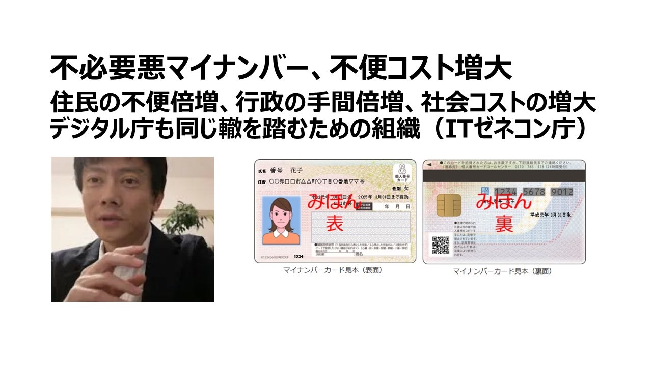 論】マイナンバーは不必要悪、不便を増やし社会的コストを高めただけ マイナンバーという利権。単なる税務番号。海外ではタックスナンバーと日本のマイナンバーを呼ぶ - ニコニコ動画 論】マイナンバーは不必要悪、不便を増やし社会的コストを高めただけ マイナンバーという利権。単なる税務番号。海外ではタックスナンバーと日本のマイナンバーを呼ぶ - ニコニコ動画