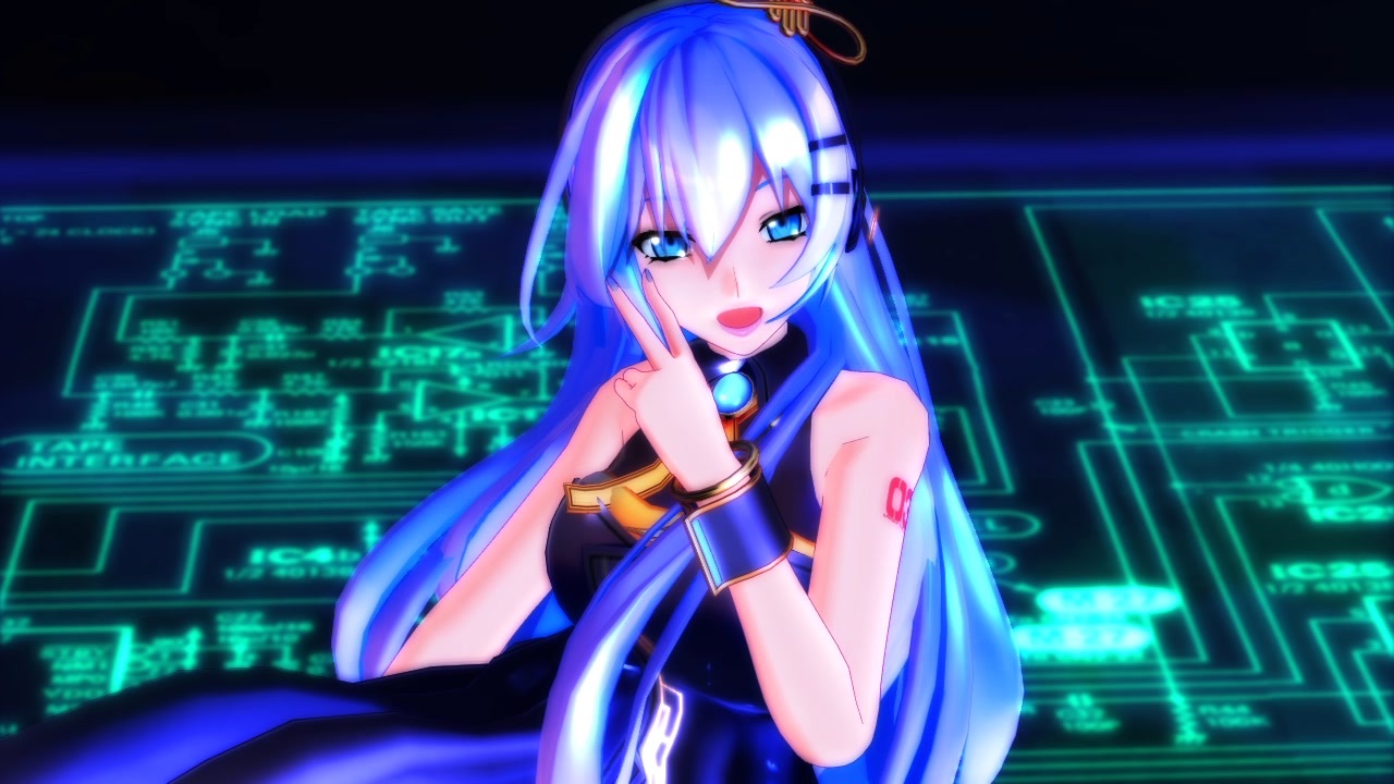 【MMD】Sour式巡音ルカ(青ルカ)さんで、Giga - CH4NGE ft.可不 - ニコニコ動画