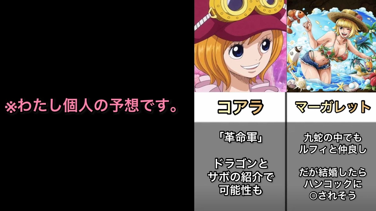 One Piece考察 ルフィの嫁候補 17選 ニコニコ動画