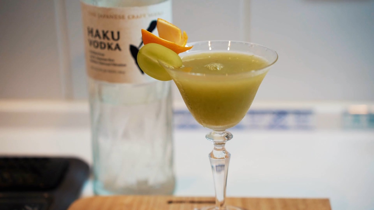 【カクテル】シャインマスカットを使ったカクテル ミキサーで混ぜるだけで簡単 【ゆっくりするところのキッチン】 ニコニコ動画