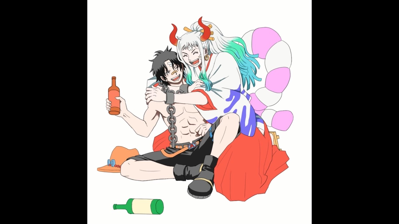 ワンピース ヤマトとエース描いてみた イラストメイキング ニコニコ動画