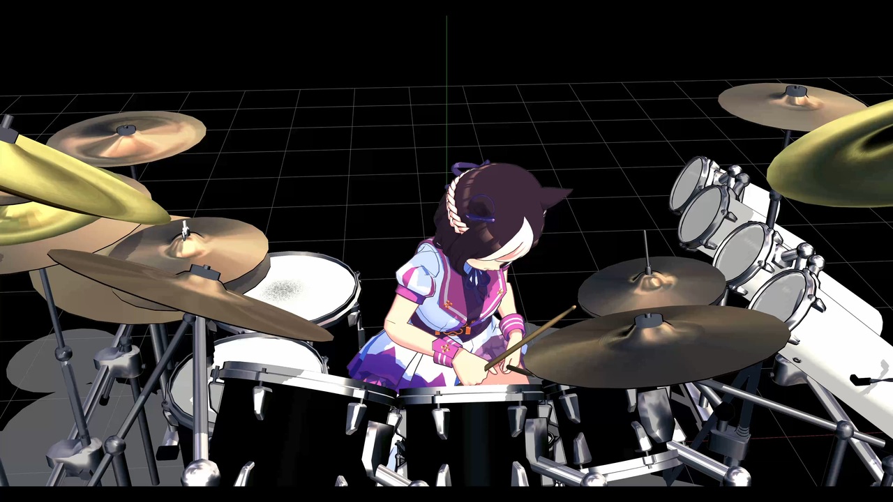 【MMD】【ウマ娘】紅ドラムソロモーション練習 - ニコニコ動画