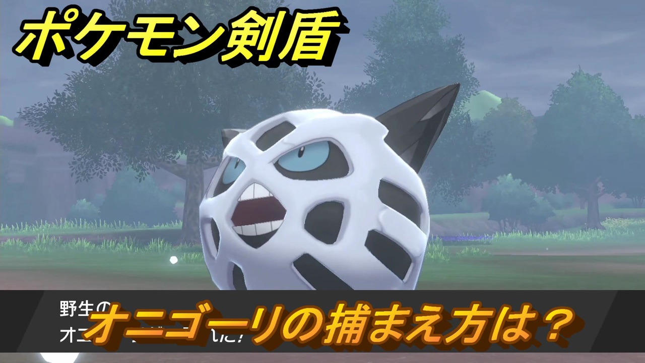 ポケモン剣盾 オニゴーリを捕まえる方法 オススメの場所は 天気は ポケモン図鑑コンプへの道 最新版 ポケモンソード シールド ニコニコ動画