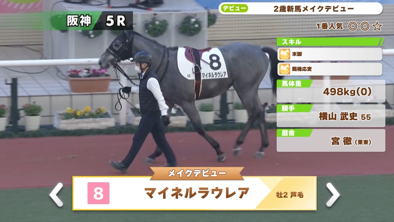 イクイノックス メイクデビュー新潟 2歳新馬戦 2021年8月28日