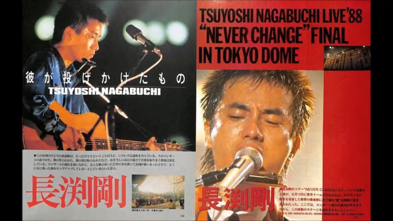 長渕剛NEVERCHANGE 詰っ FINAL IN TOKYODOME '88写真集 長渕剛NEVERCHANGE 詰っ FINAL IN TOKYODOME '88写真集