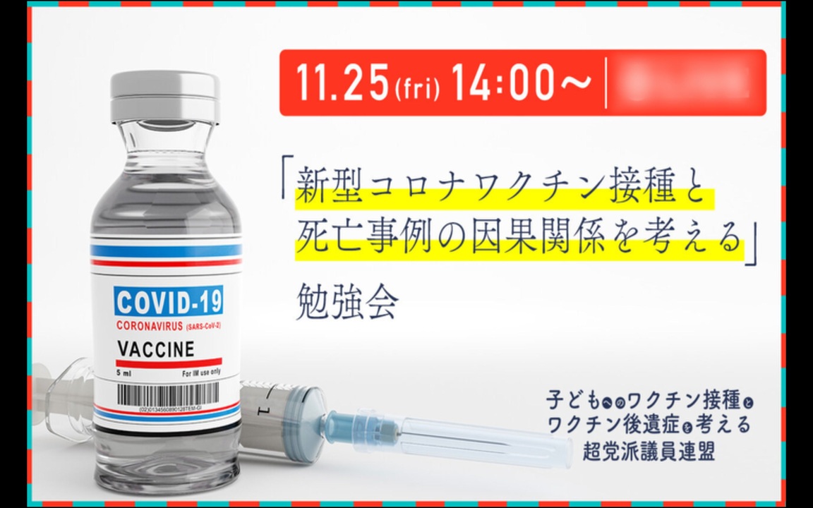 【拡散希望】完全版(一部修正あり) 令和4年11月25日「新型コロナワクチン接種と死亡事例の因果関係を考える」勉強会①②③(字幕ver.)