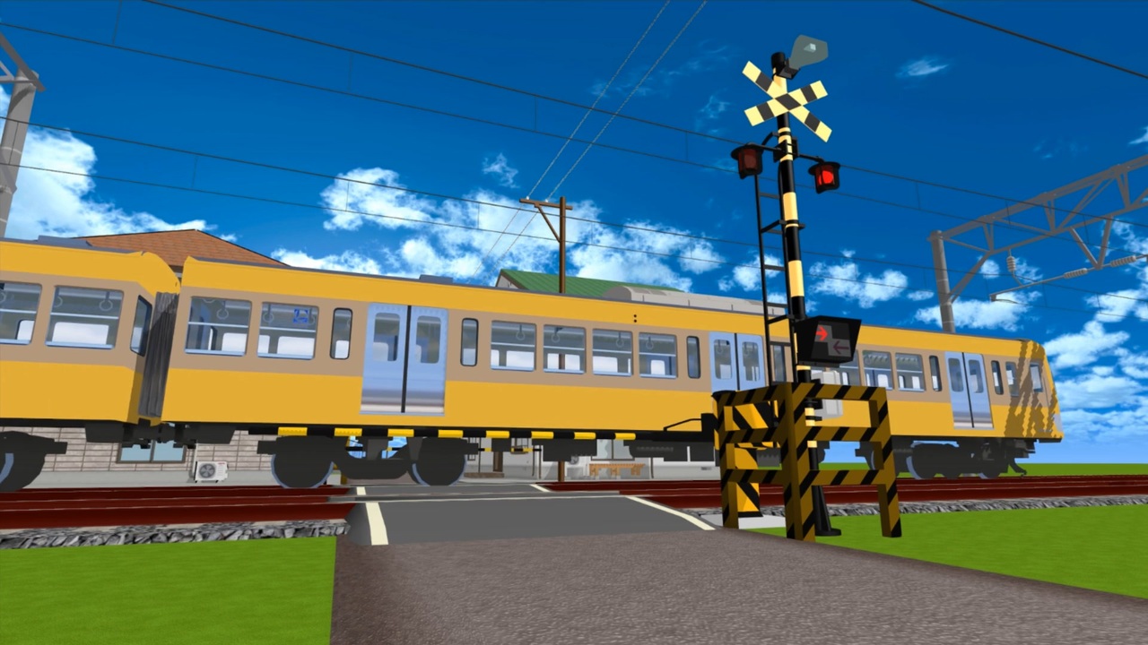 【MMD鉄道】 踏切を通過する西武新101系・西武6000系 - ニコニコ動画