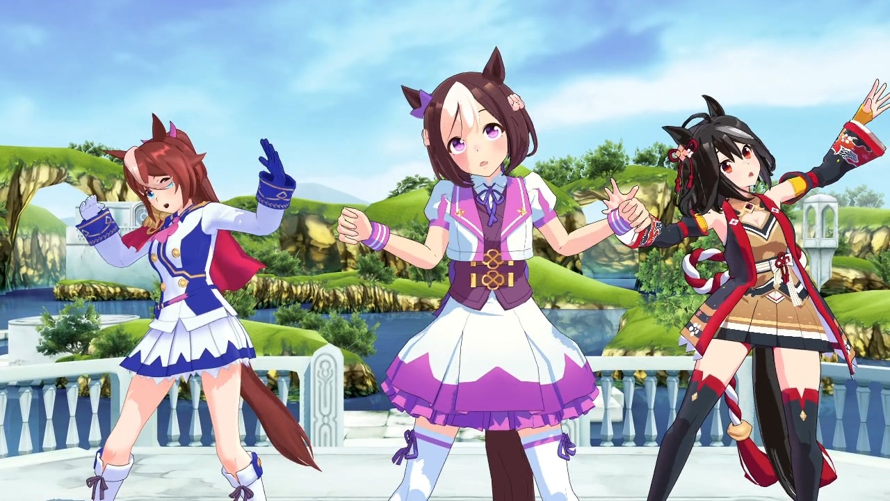 MMD／ウマ娘】 スペちゃん、テイオー、キタちゃんでプラチナ 
