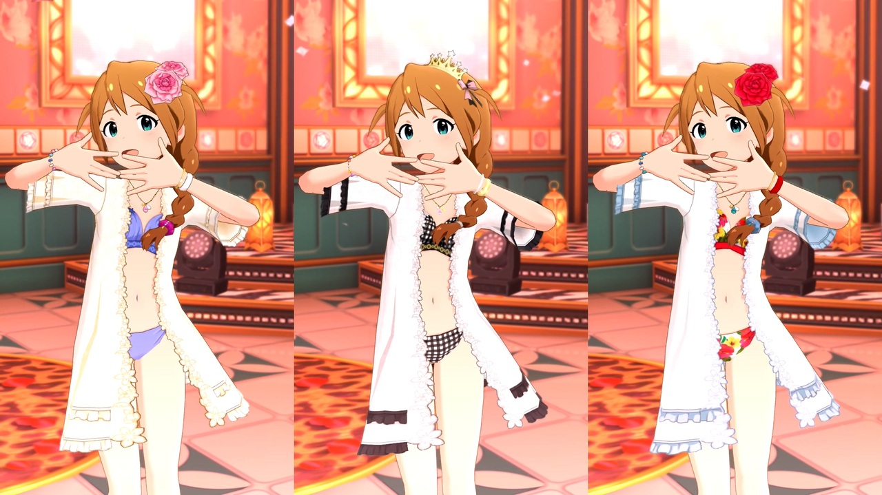 ミリシタ　馬場このみ　ホワイトリップル衣装 ミリシタ】馬場このみ ラビットファー【水着SSR ホワイトリップル