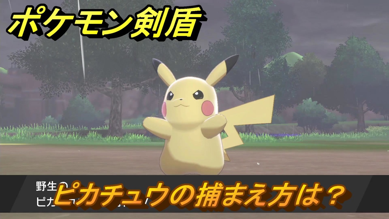 ポケモン剣盾 ピカチュウの出現場所は？オススメの場所は？天気は