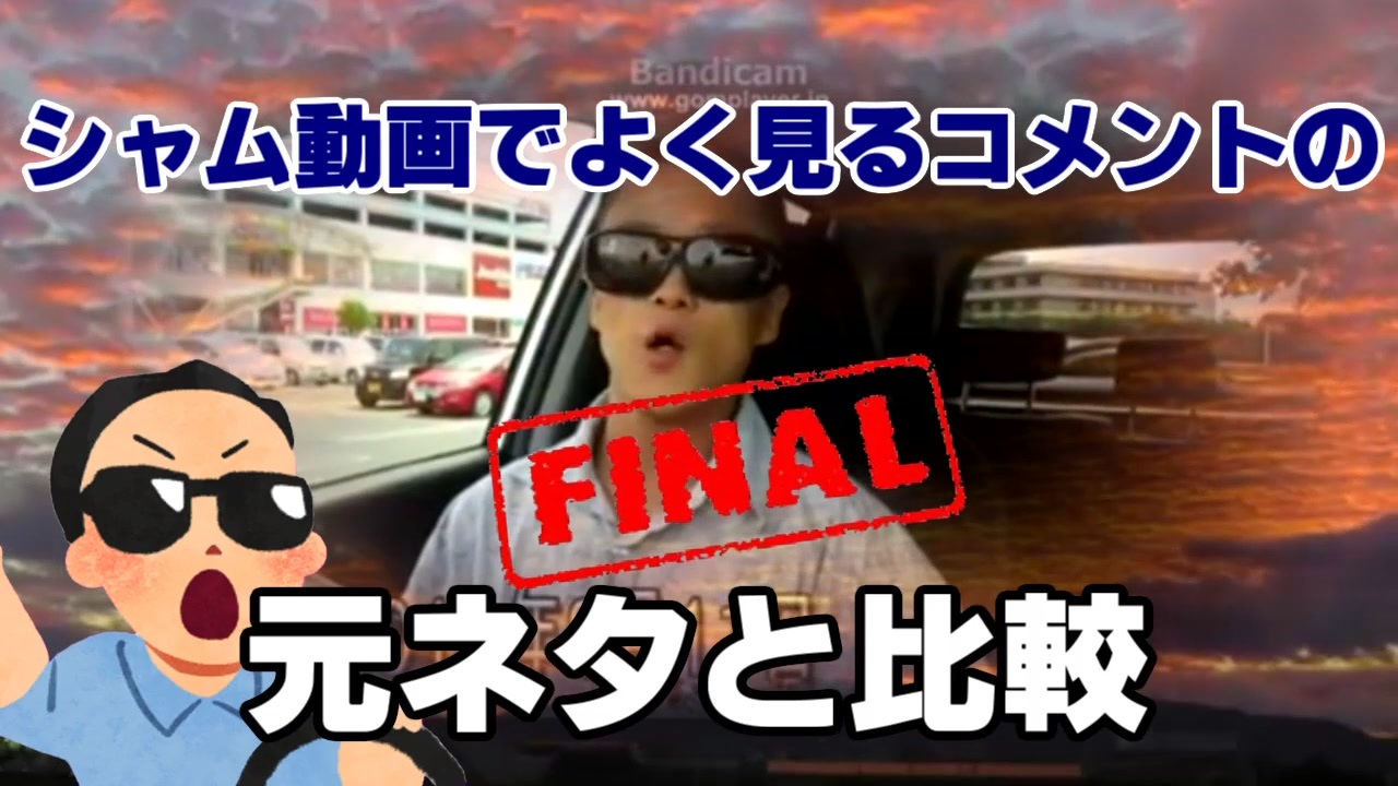 再】シャム動画でよく見るコメントの元ネタと比較part FINAL