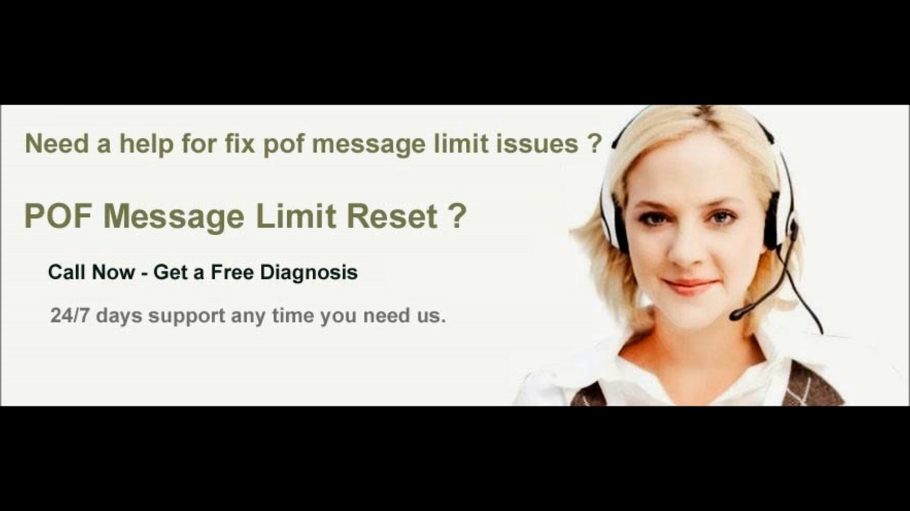 POF Message Limit Reset ? Dial 18552763666 ニコニコ動画