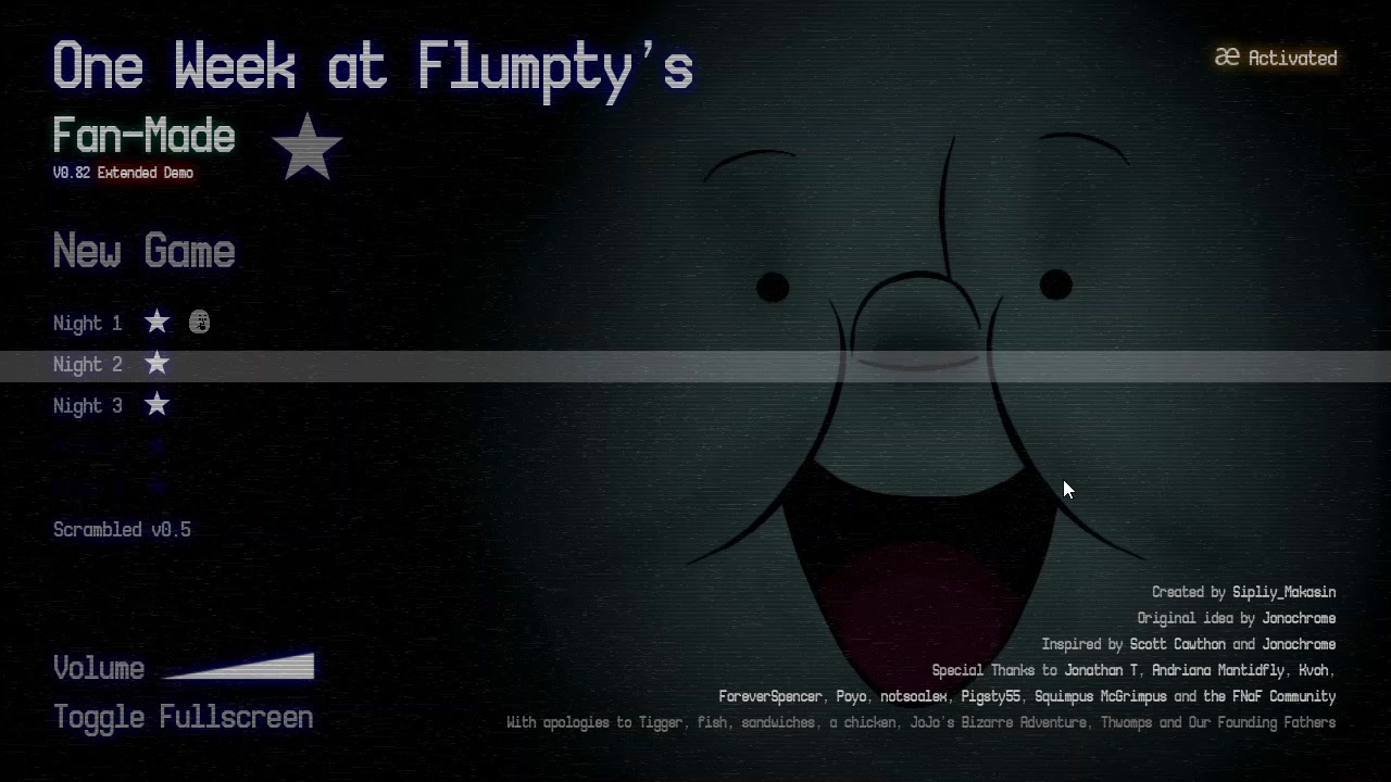 One Week at Flumpty's Fan-Made Night 1 Clear! - ニコニコ動画