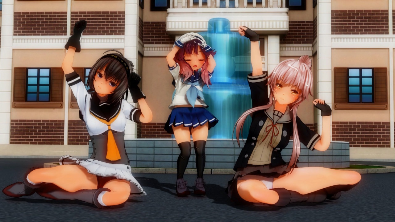 【COM3D2】対馬と由良と秋月でタイヨウパラダイス - ニコニコ動画