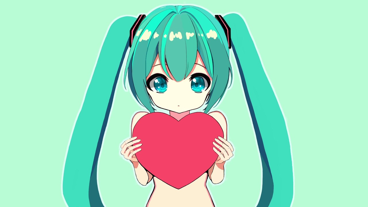 初音ミク 血液型】ハンド型メガホンを持つかっこいい初音ミク / 恋は